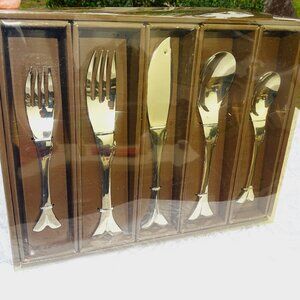 Supreme Housew 20-Piece 18/8 Stainless Flatware Fish Style, Service for 4